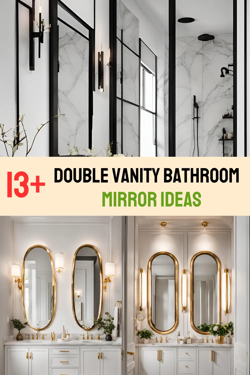 Double Vanity Bathroom Mirror Ideas