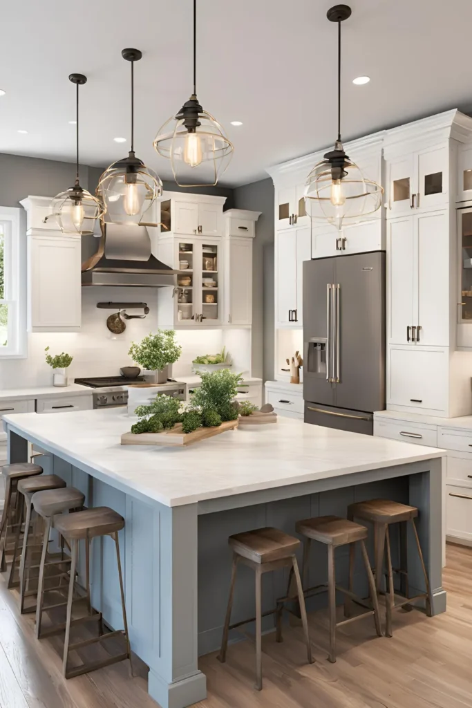 Modern Farmhouse Kitchen Ideas with Shiplap Walls