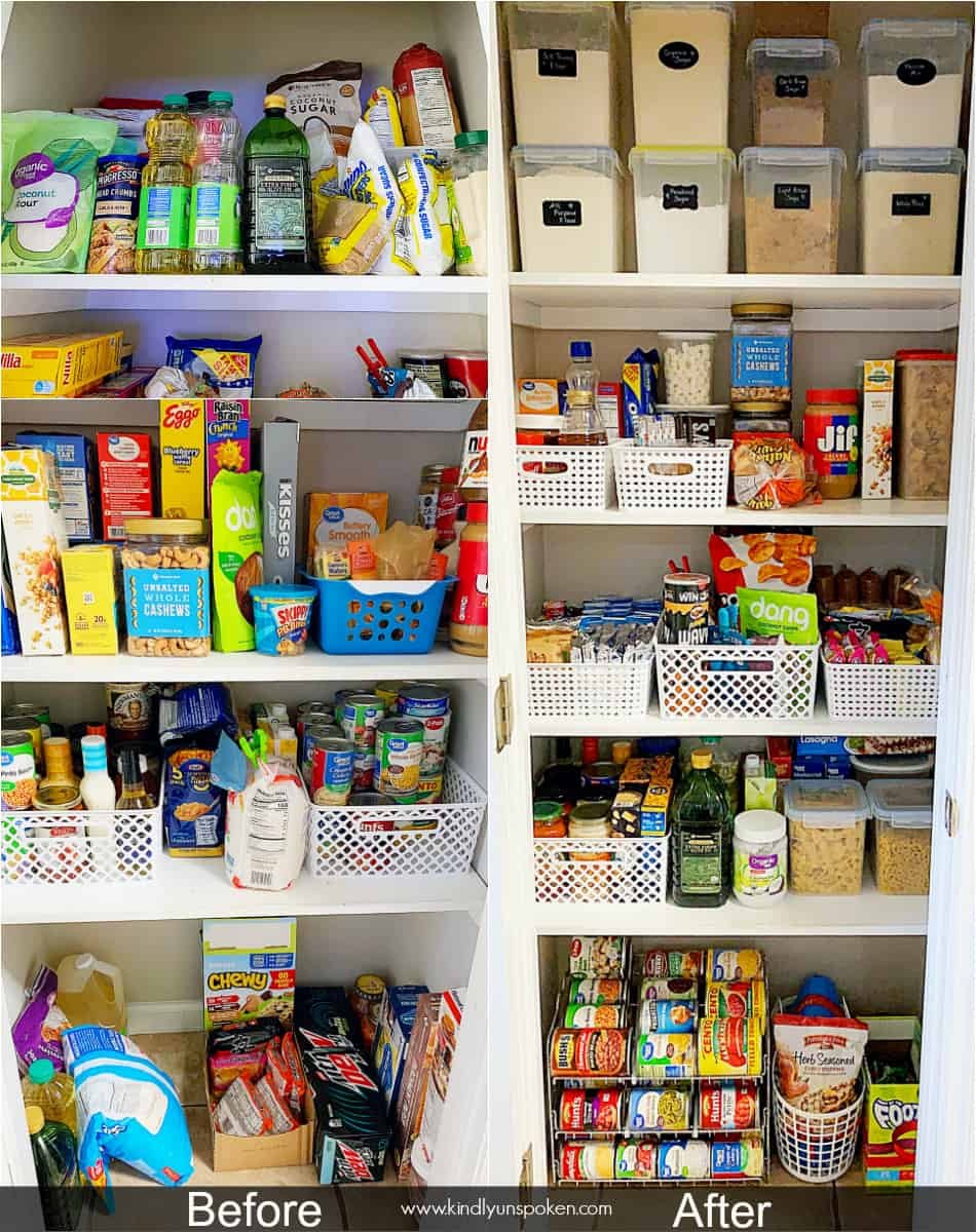 Tiny Pantry Organization Tiered Organizers