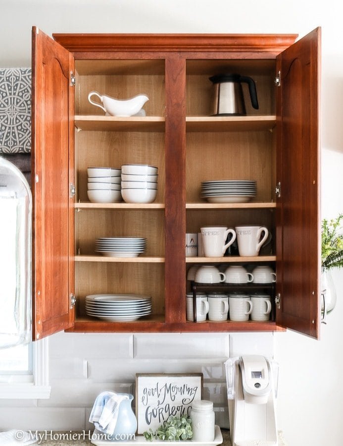 Kitchen Cupboard Organization Tidy Baking Supplies