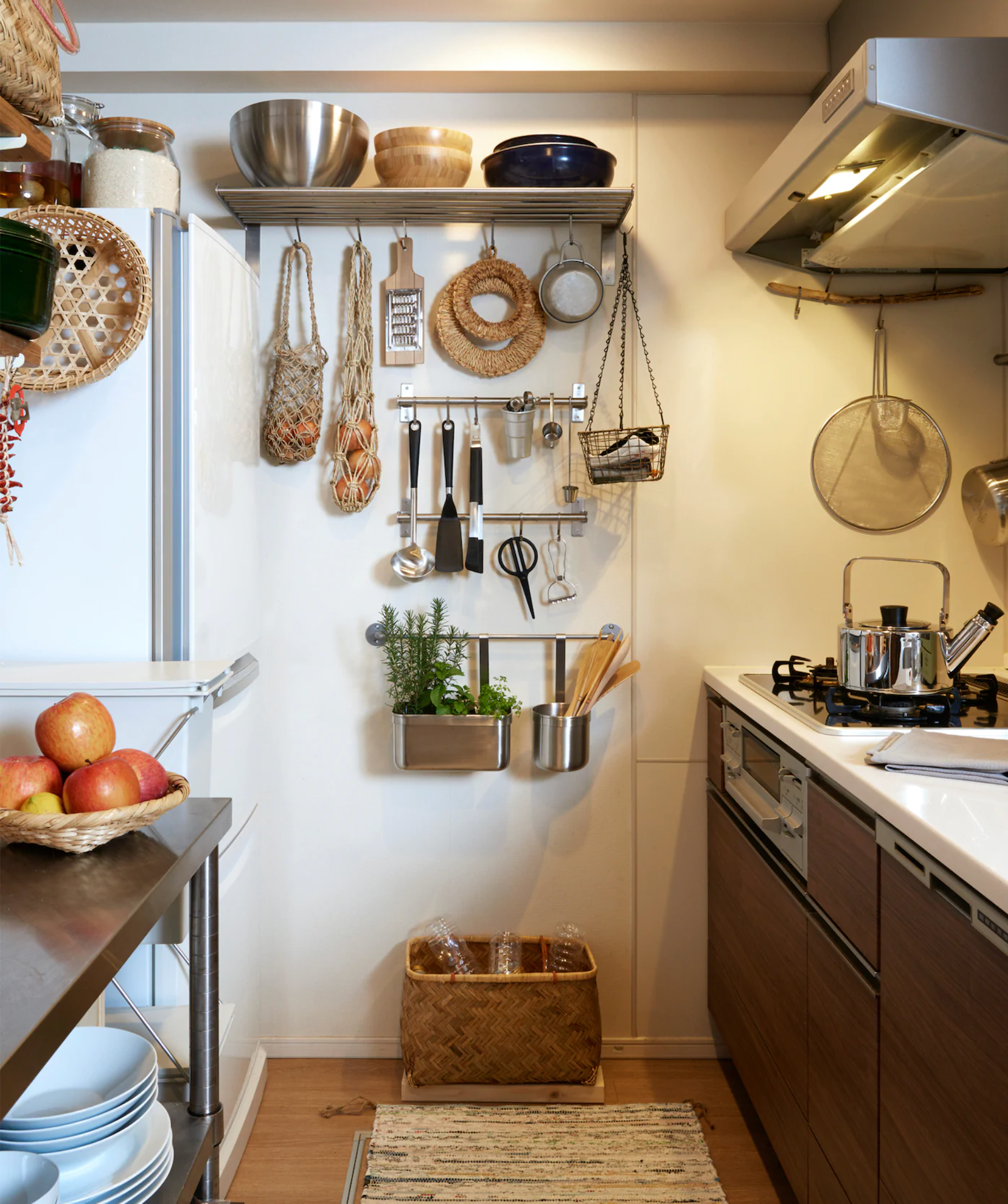 Kitchen Wall Storage Vintage Suitcase Storage