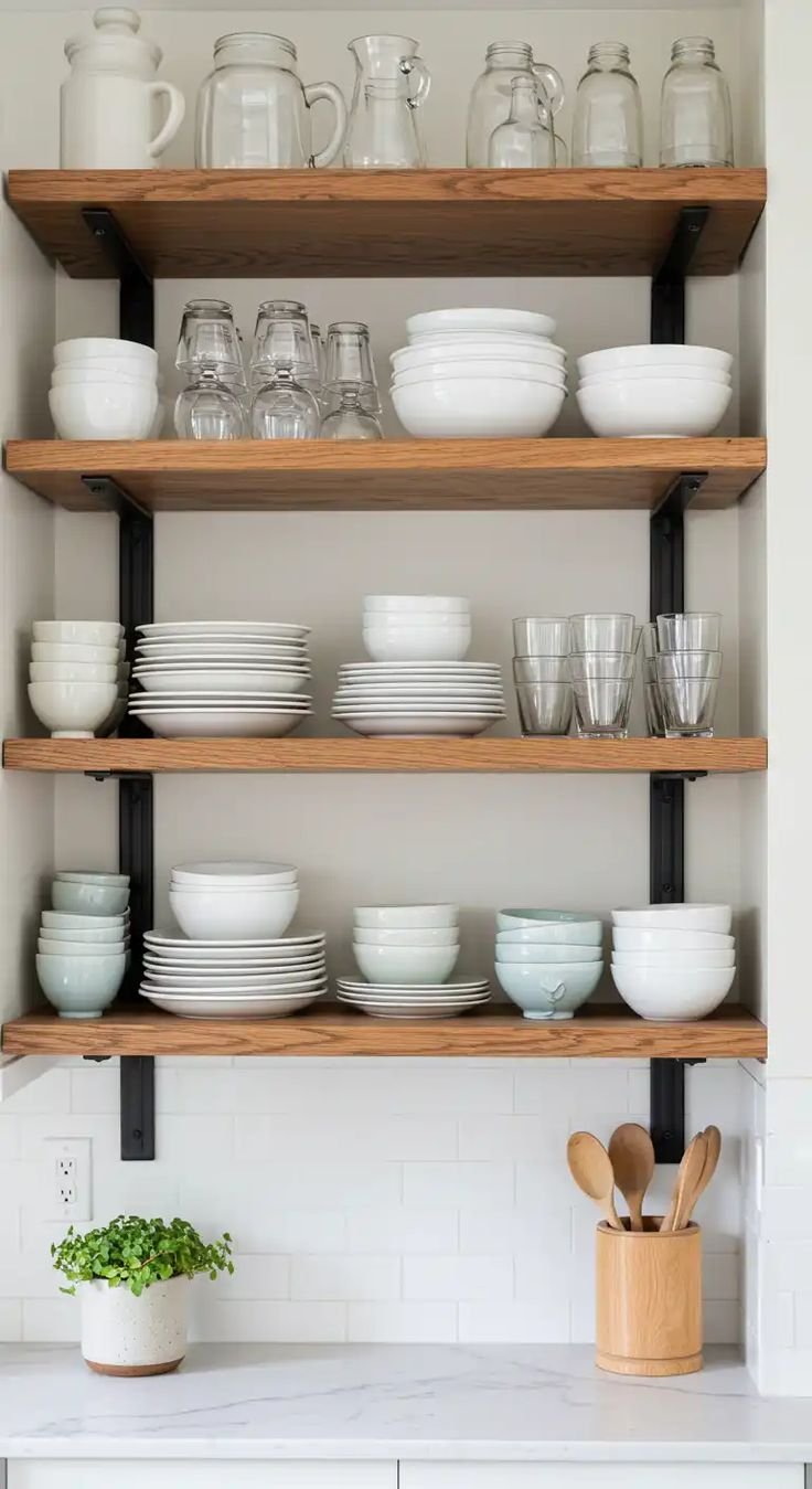 Kitchen Wall Storage Open Shelving