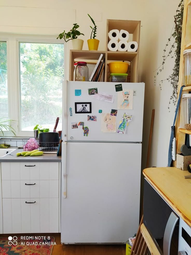 Fridge Storage Creative Shelving Above