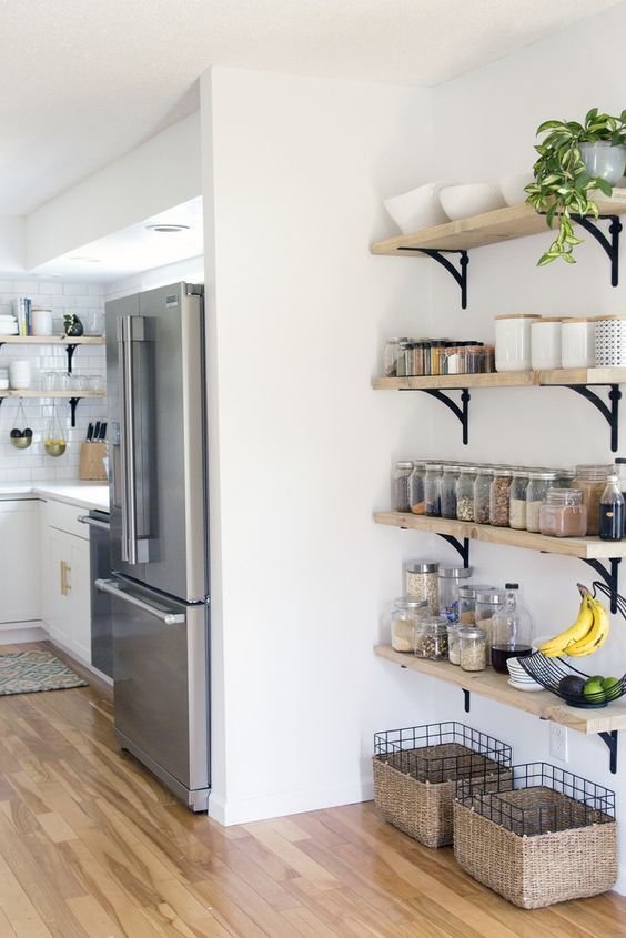 Kitchen Wall Storage Ladder Shelf