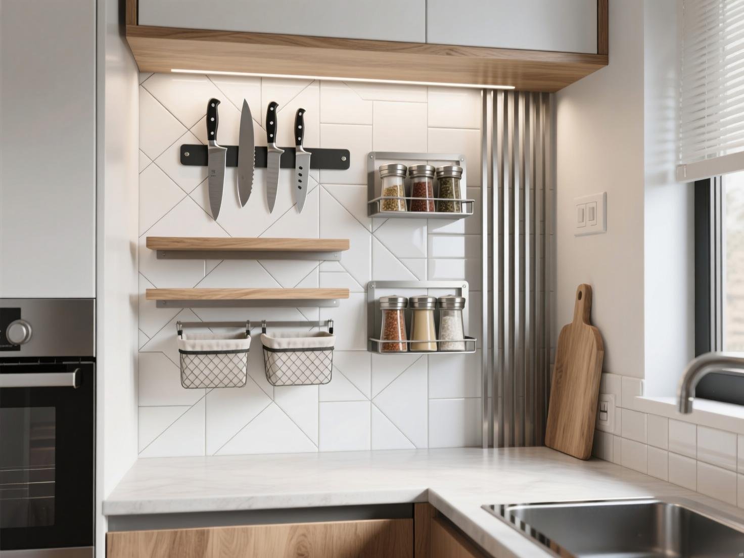 Creative Kitchen Wall Storage