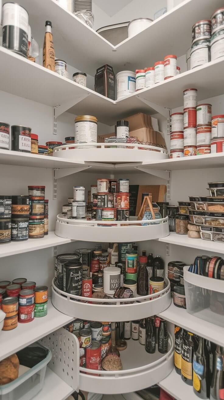 Tiny Pantry Organization Colorful Containers