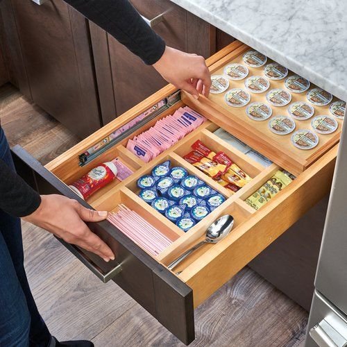 Kitchen Cupboard Organization Drawer Dividers for Utensils
