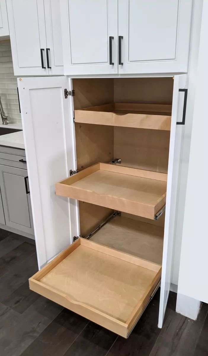Kitchen Storage Pull-Out Pantries: The Hidden Gem