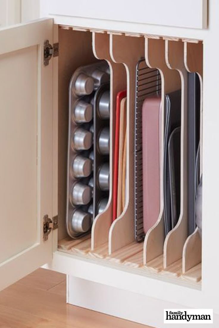 Kitchen Storage Cabinet Door Organizers: Efficient Use of Space