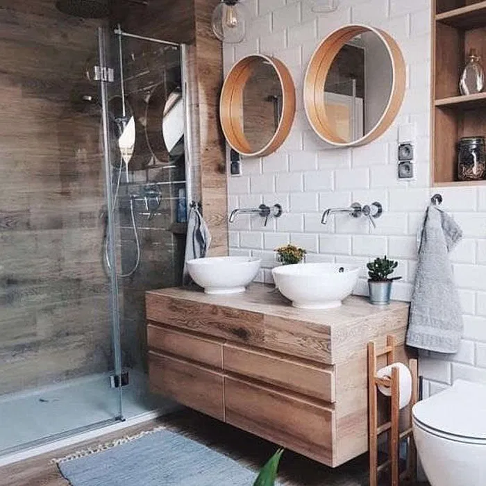 Rustic Elements with Modern Flair Ikea Bathroom