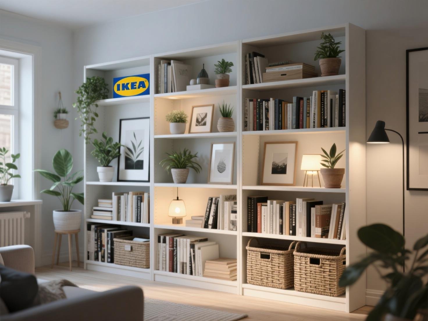 Stylish IKEA Bookshelf