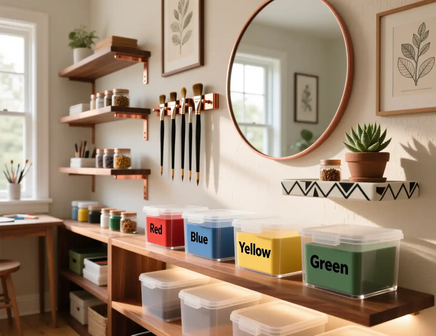 Stylish Paint Storage