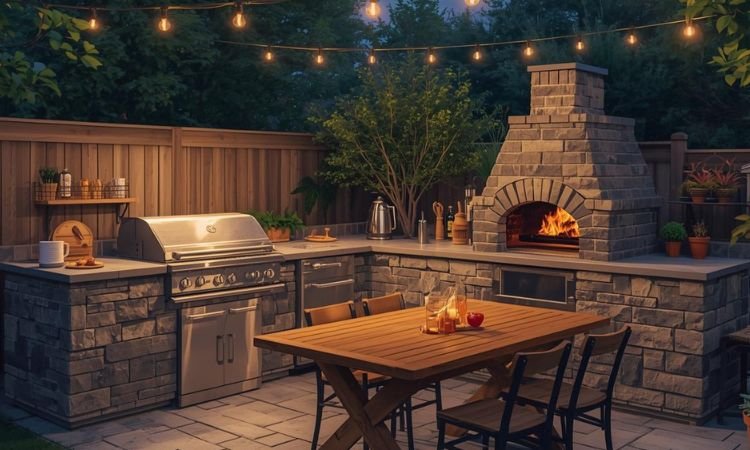 outdoor kitchen countertop ideas