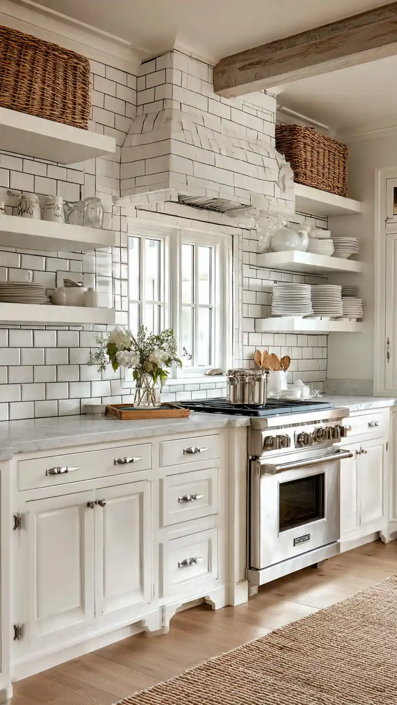 Subway Tile Farmhouse Kitchen Backsplash